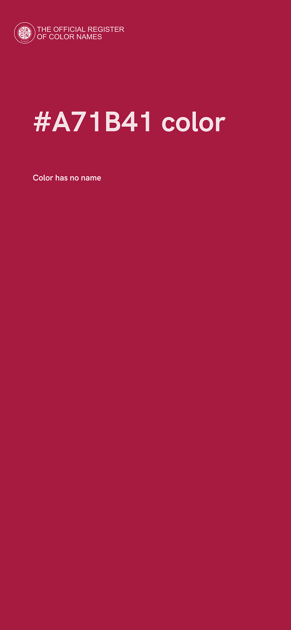 #A71B41 color image