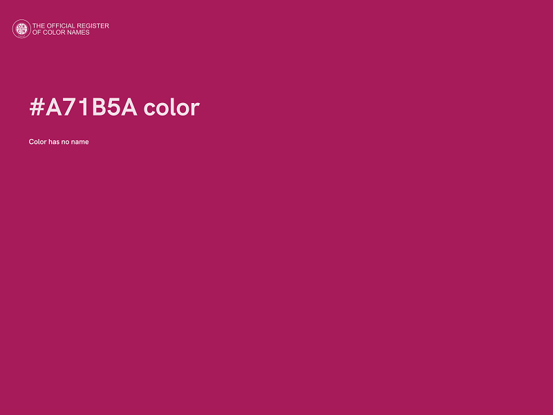 #A71B5A color image