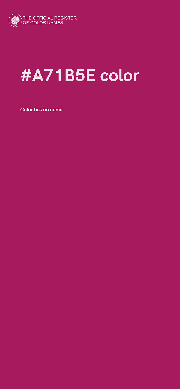 #A71B5E color image