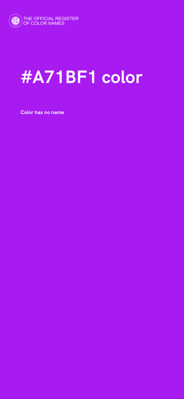 #A71BF1 color image