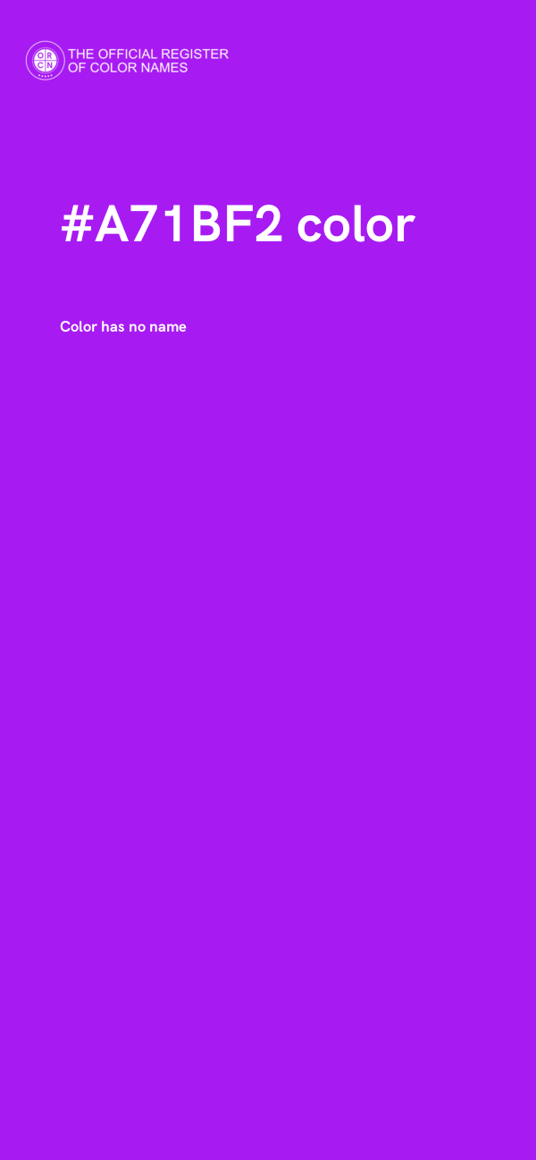 #A71BF2 color image