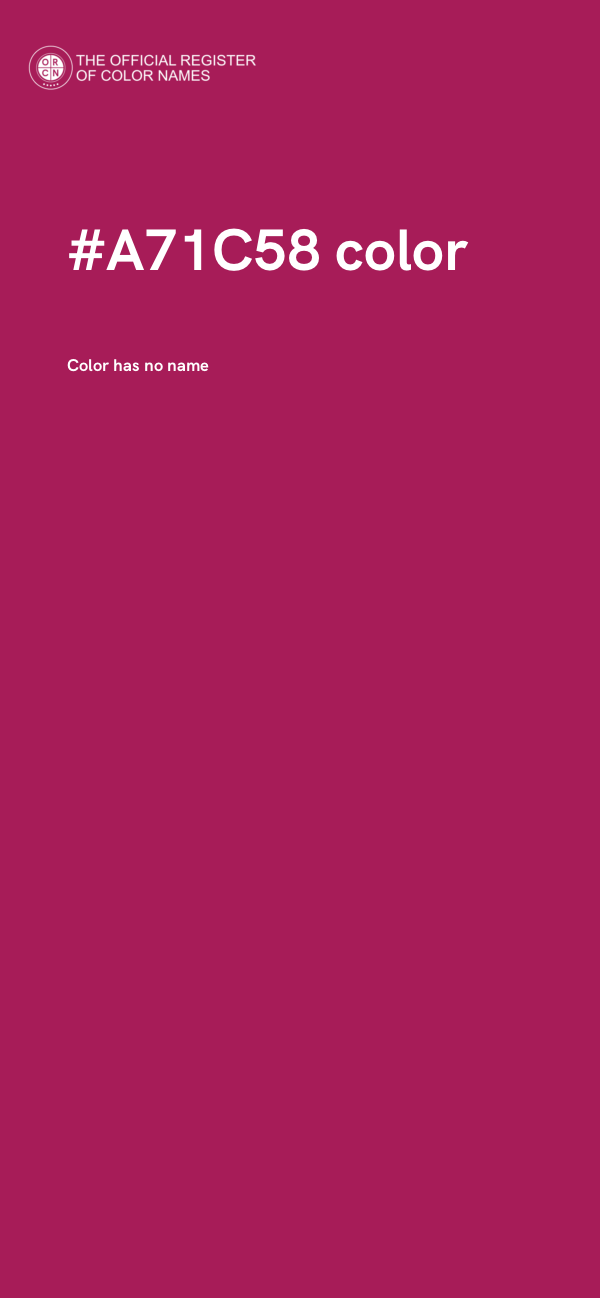 #A71C58 color image