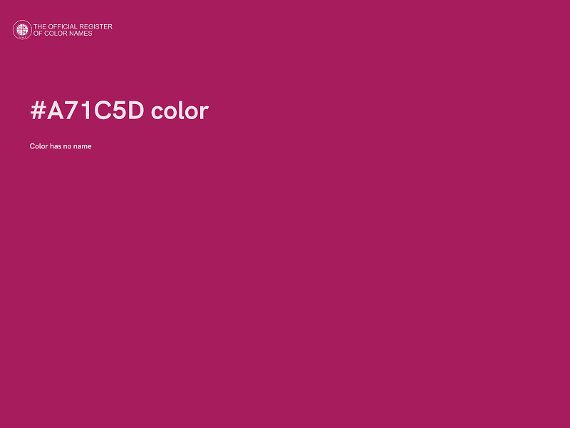 #A71C5D color image