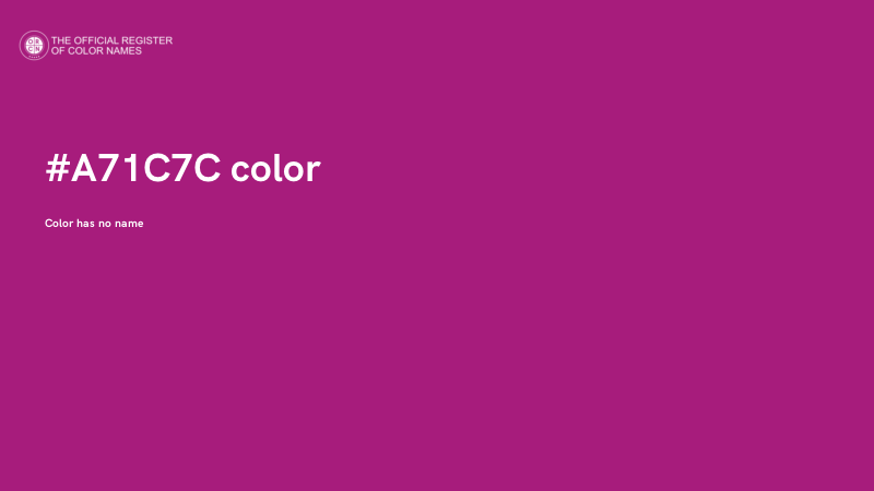 #A71C7C color image