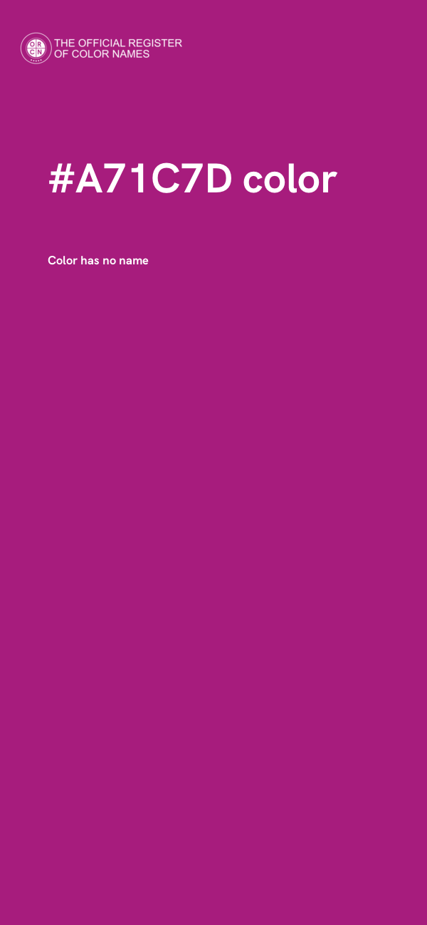#A71C7D color image