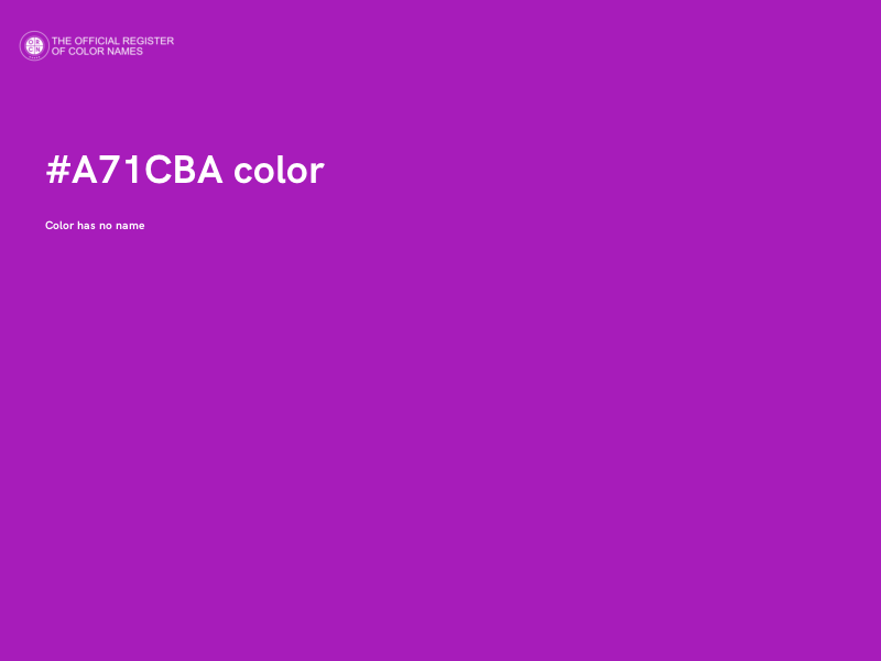 #A71CBA color image