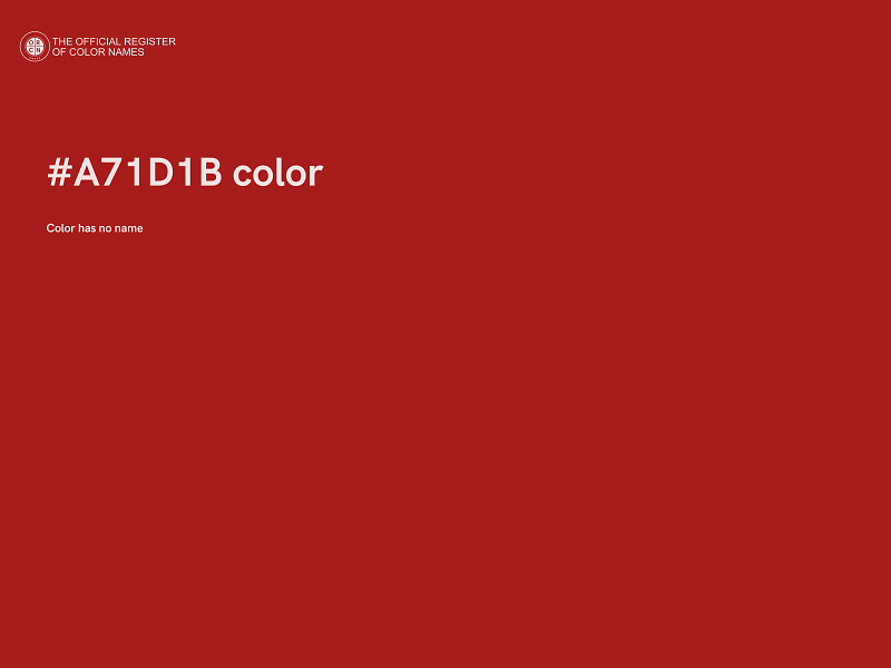 #A71D1B color image