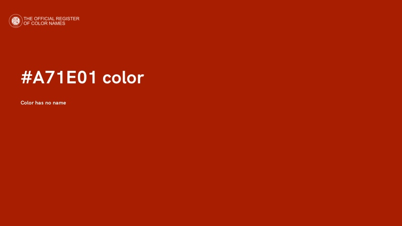 #A71E01 color image