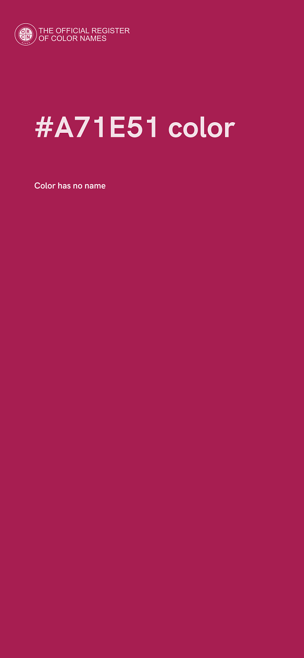 #A71E51 color image