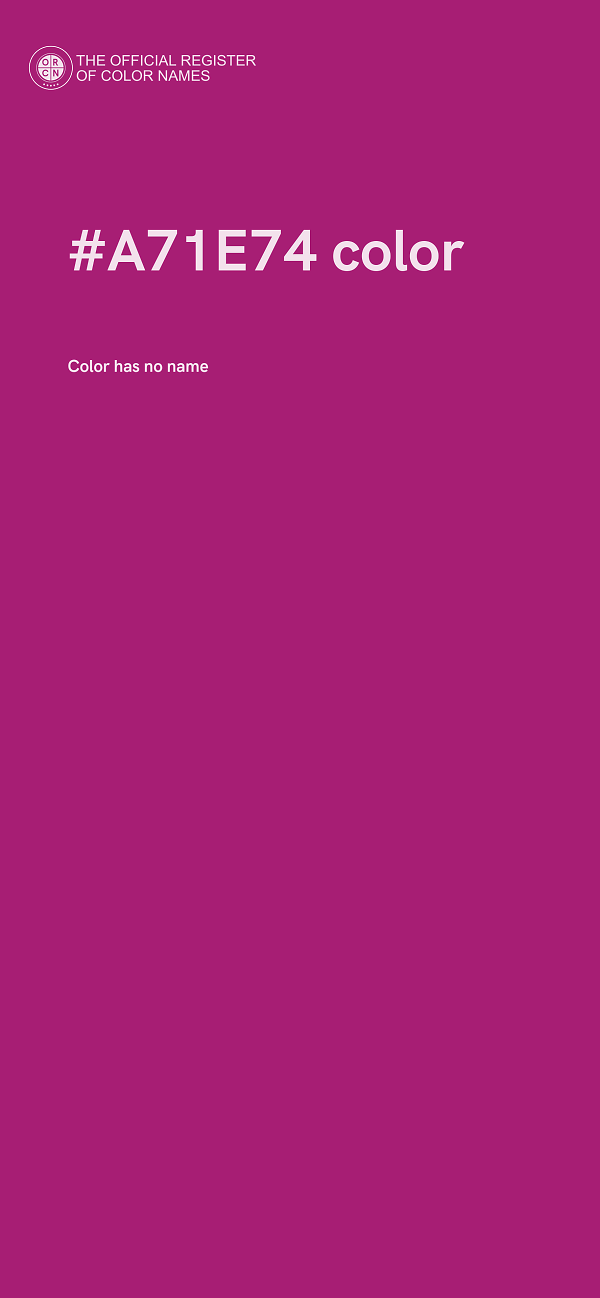 #A71E74 color image