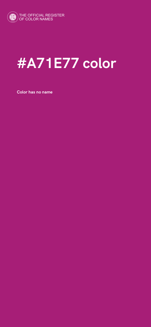 #A71E77 color image