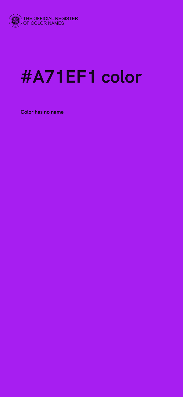 #A71EF1 color image