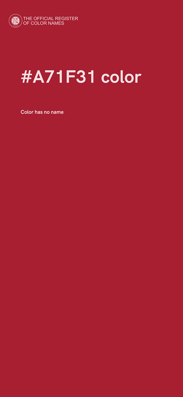 #A71F31 color image