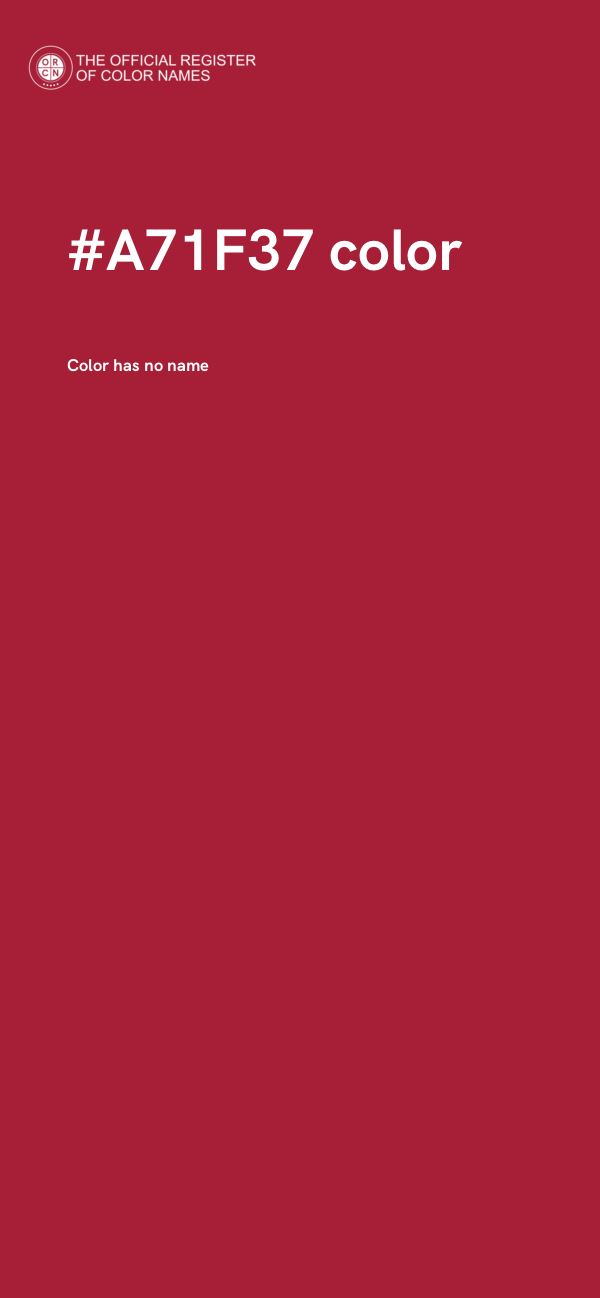 #A71F37 color image