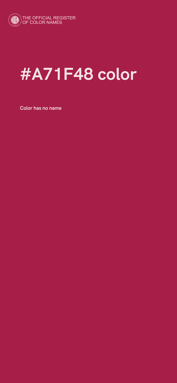 #A71F48 color image