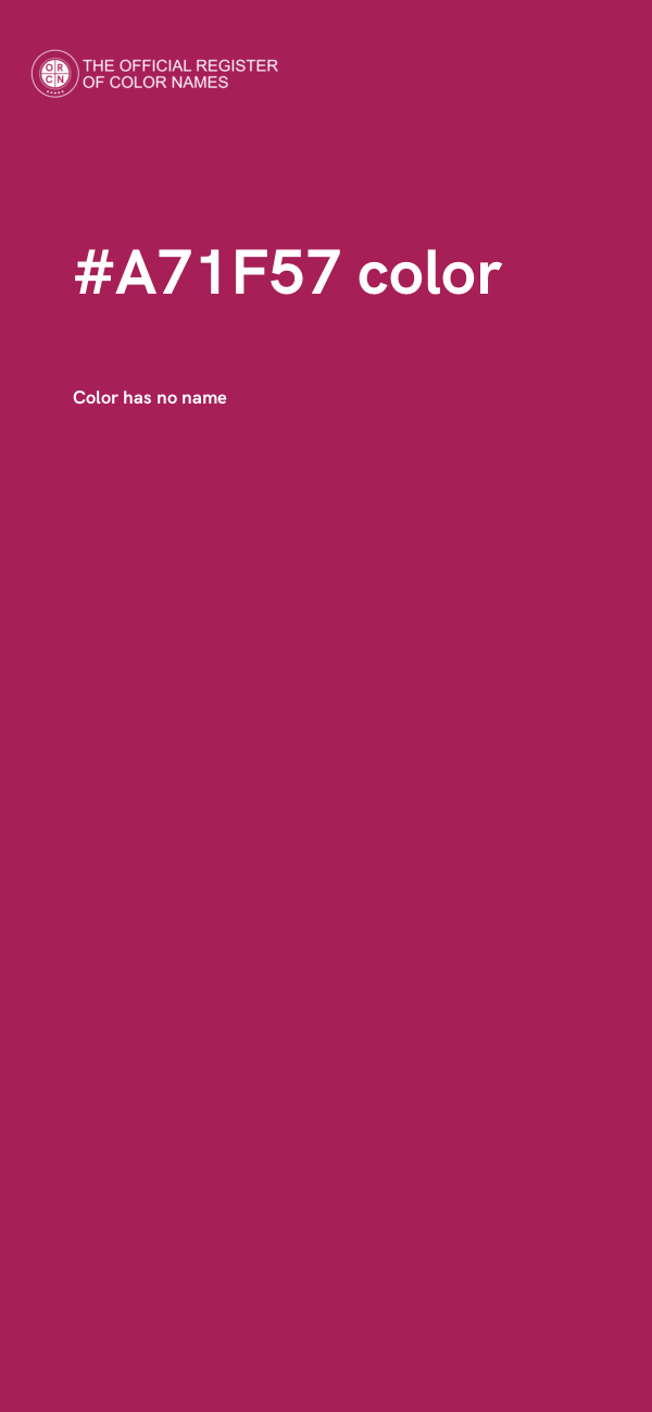 #A71F57 color image