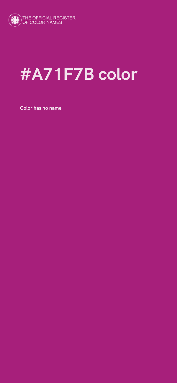 #A71F7B color image