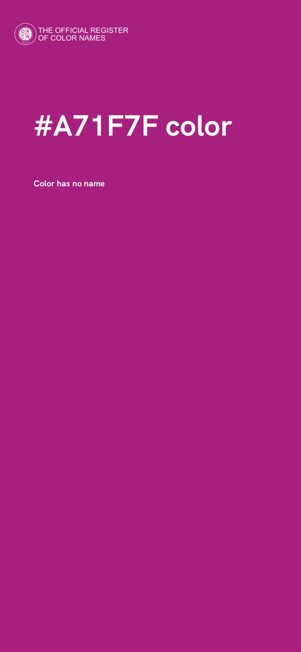 #A71F7F color image
