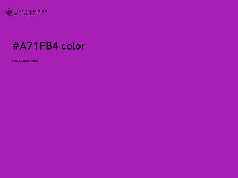 #A71FB4 color image