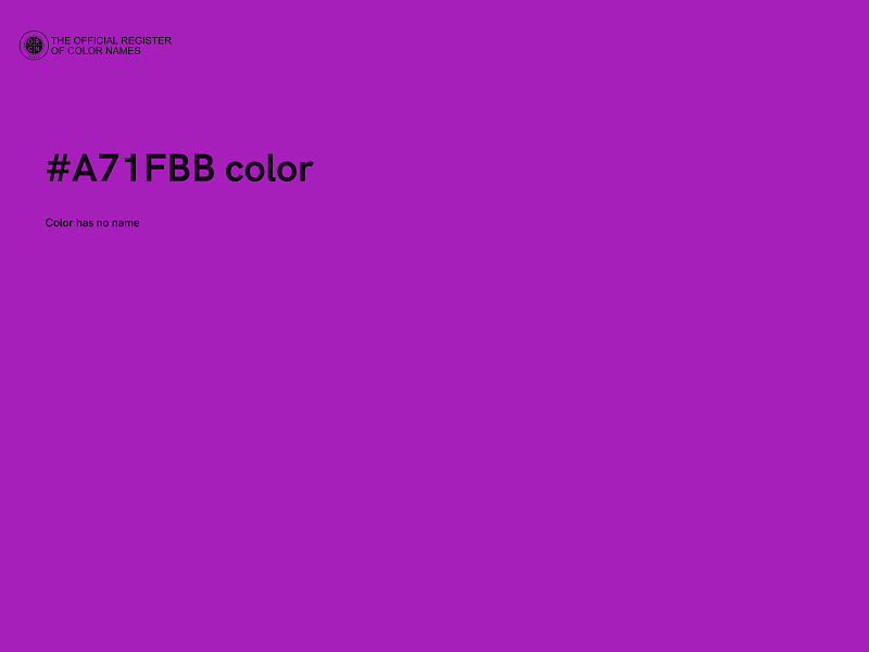 #A71FBB color image