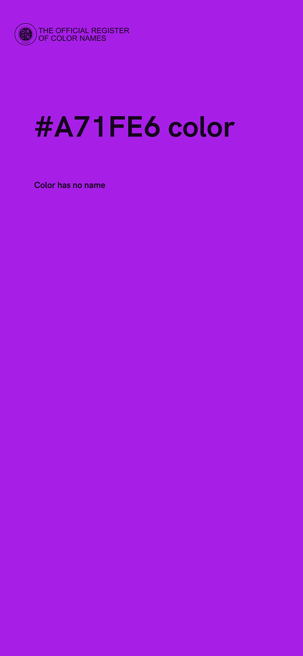 #A71FE6 color image