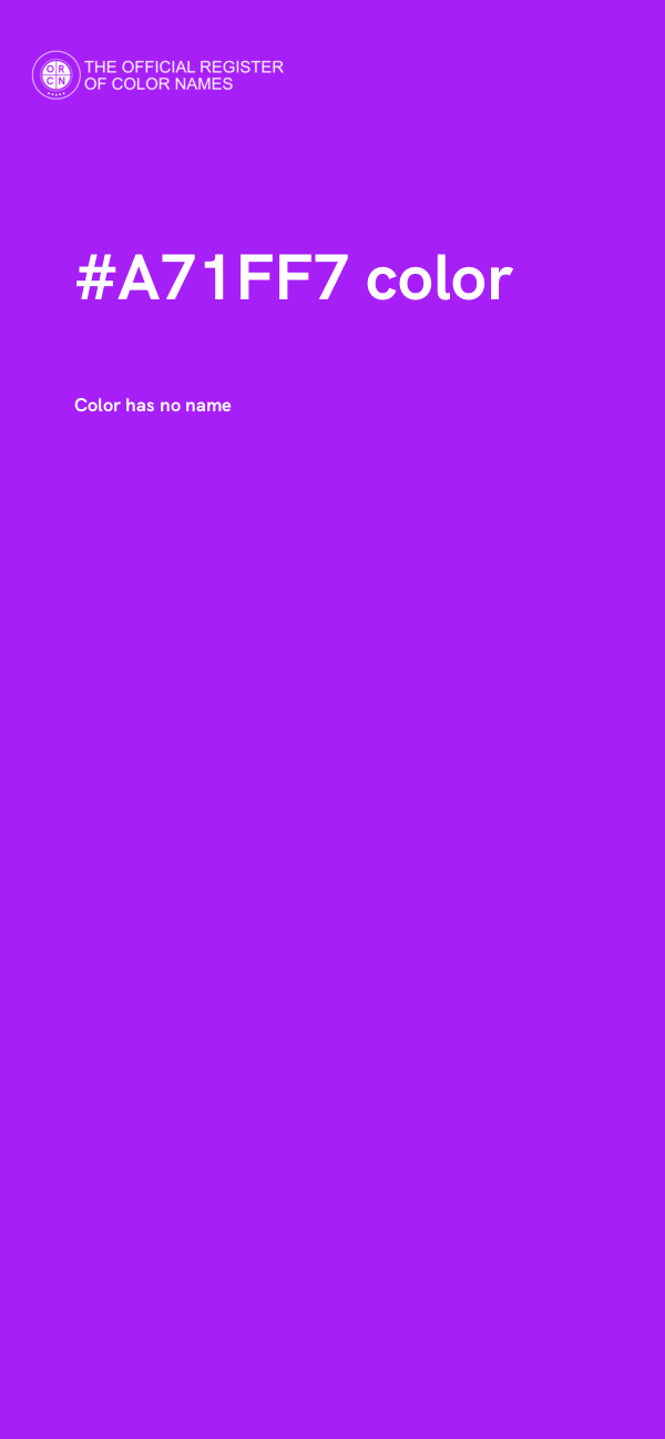 #A71FF7 color image