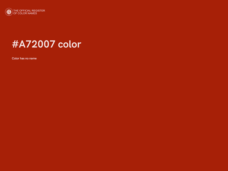 #A72007 color image