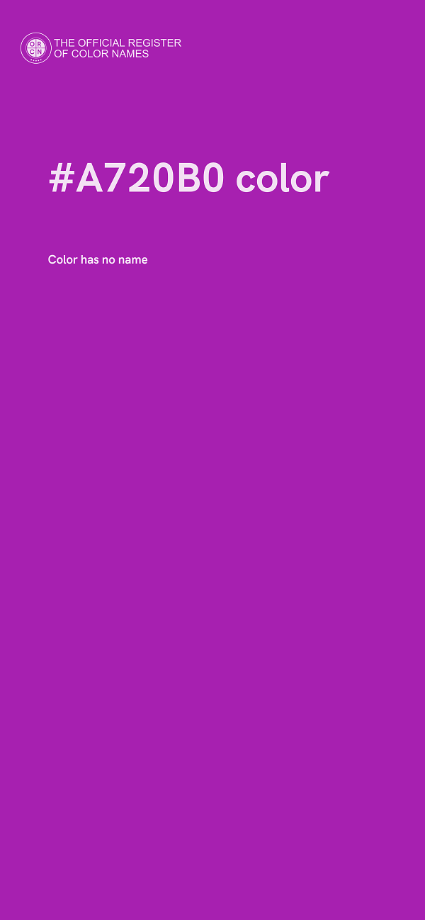 #A720B0 color image