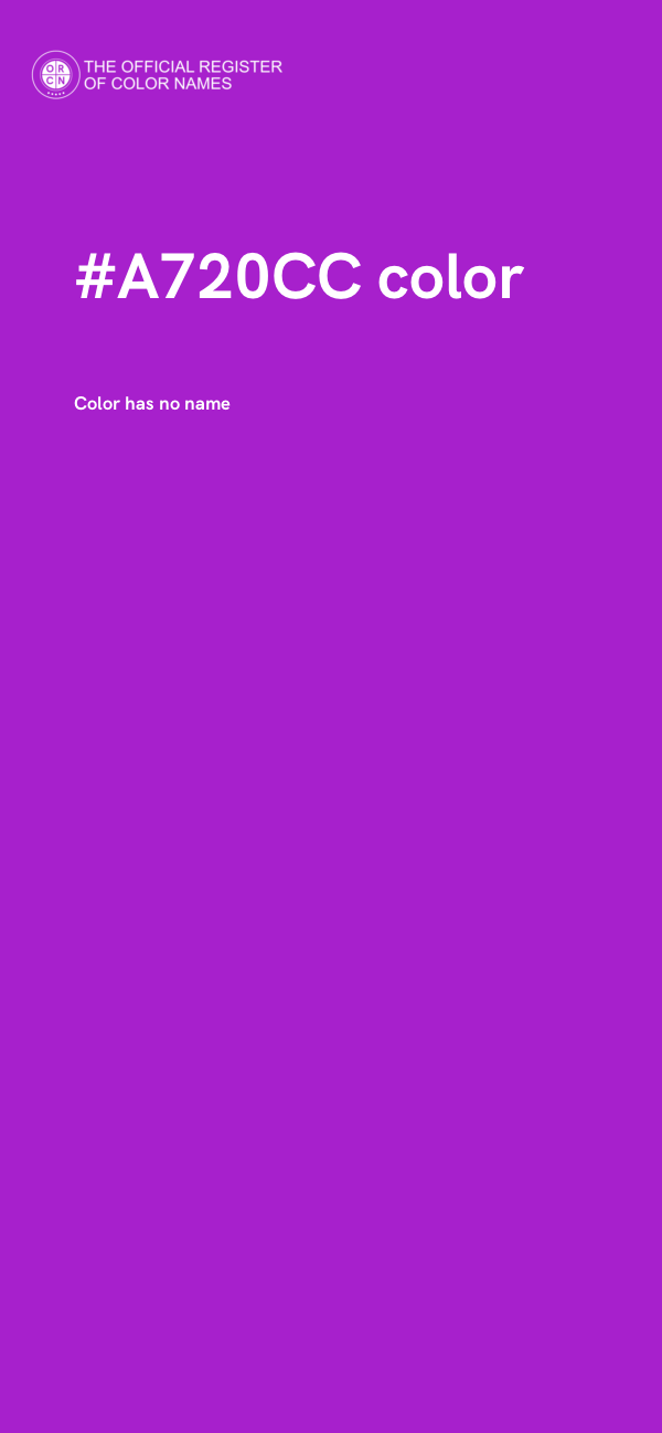 #A720CC color image