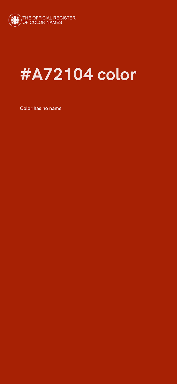 #A72104 color image