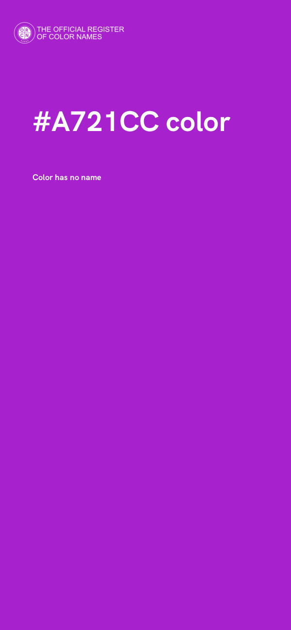 #A721CC color image