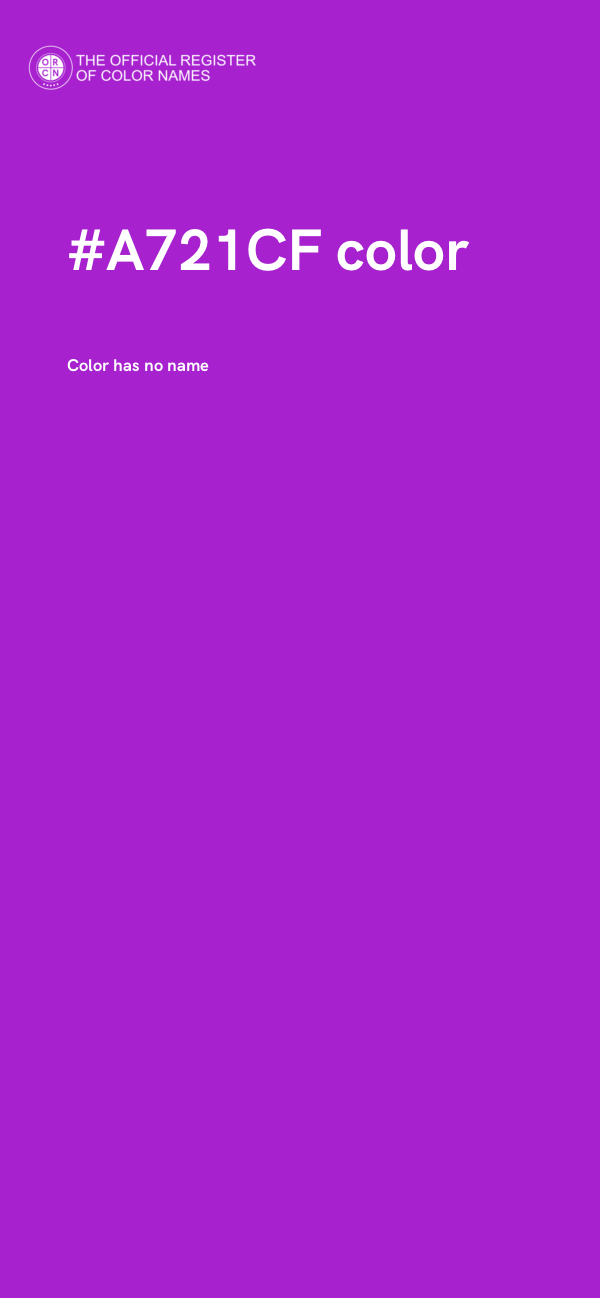 #A721CF color image