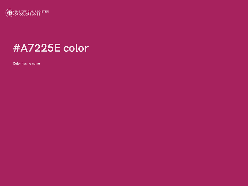 #A7225E color image