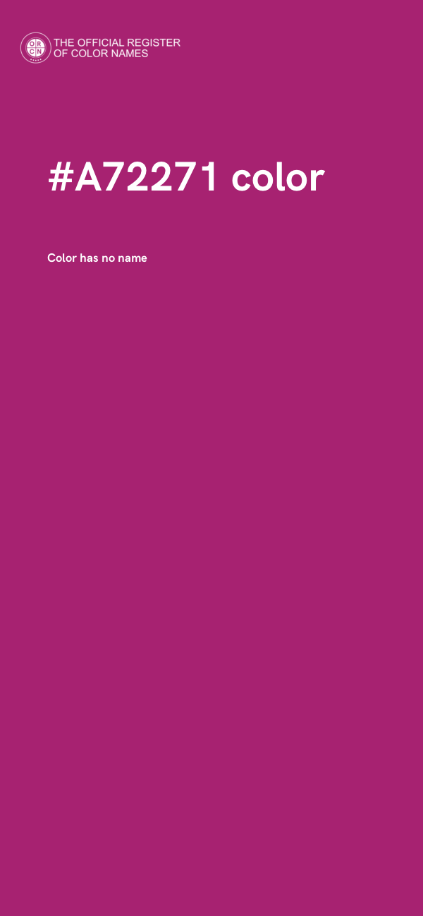#A72271 color image