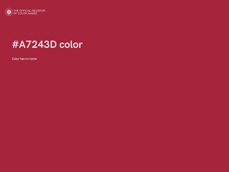 #A7243D color image