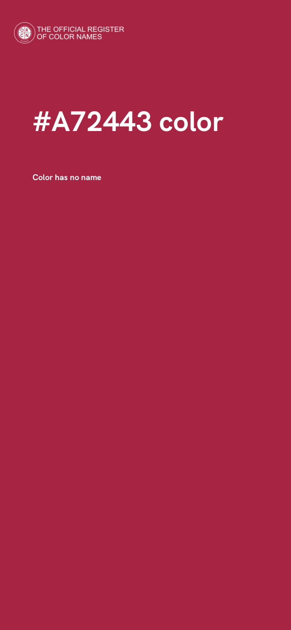 #A72443 color image