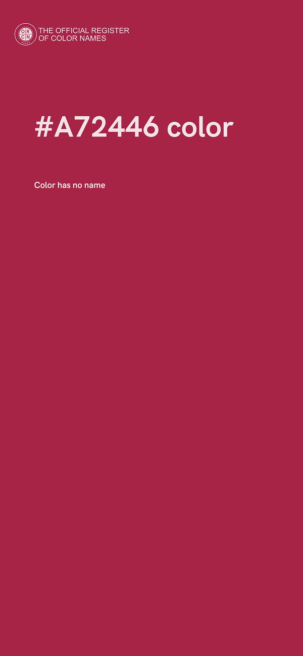 #A72446 color image