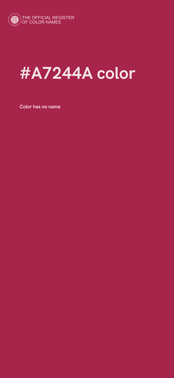 #A7244A color image