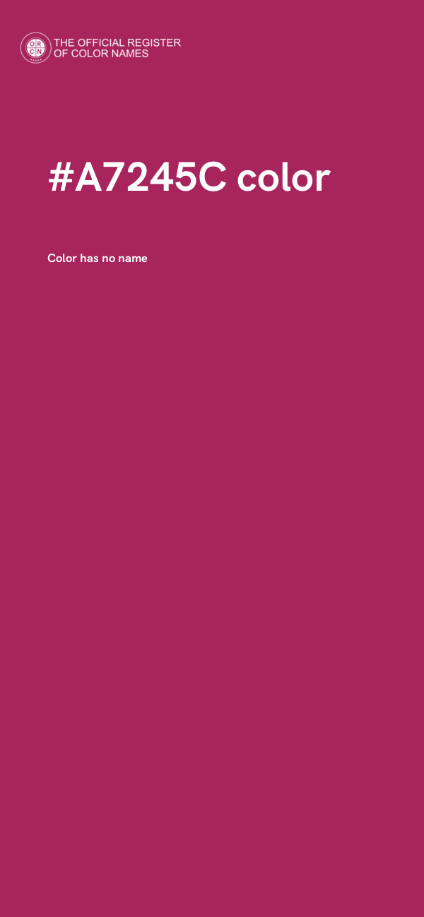 #A7245C color image