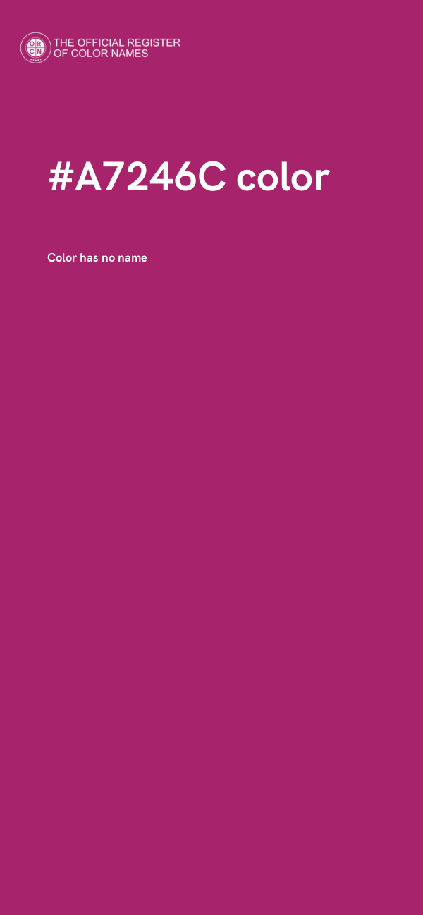 #A7246C color image