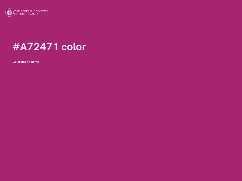#A72471 color image