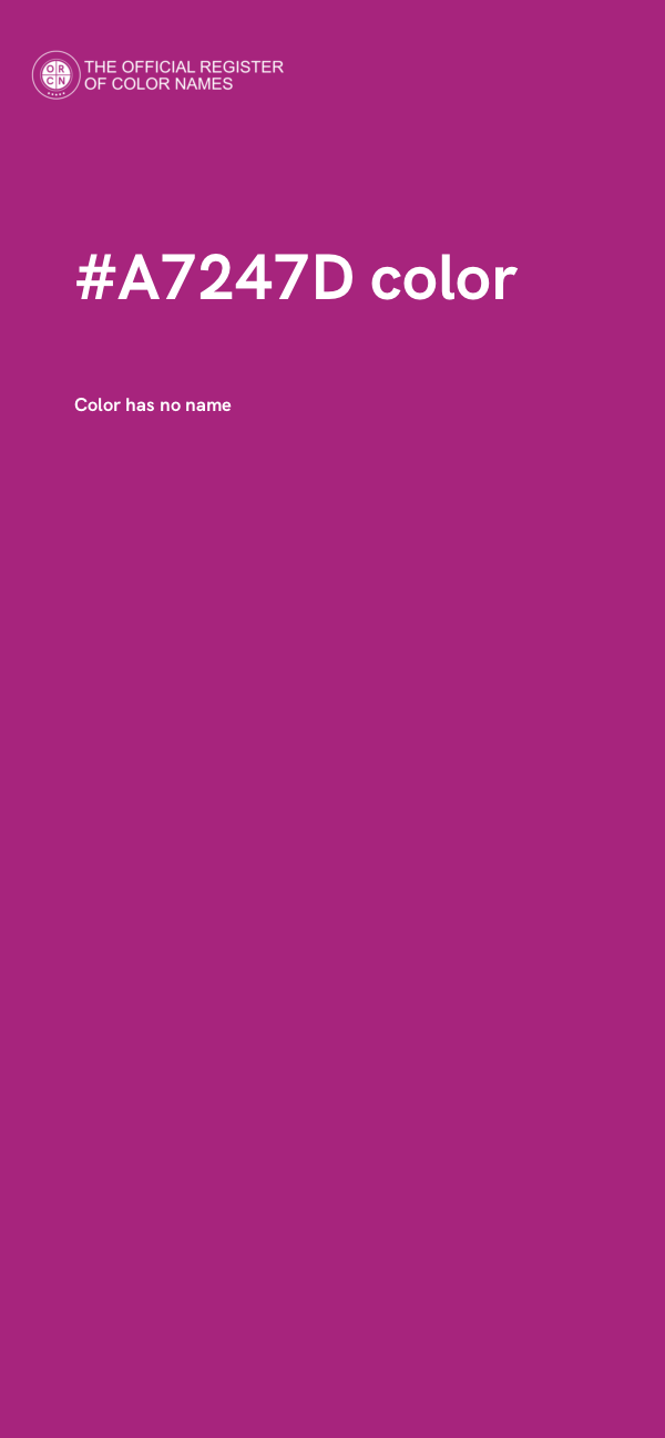 #A7247D color image
