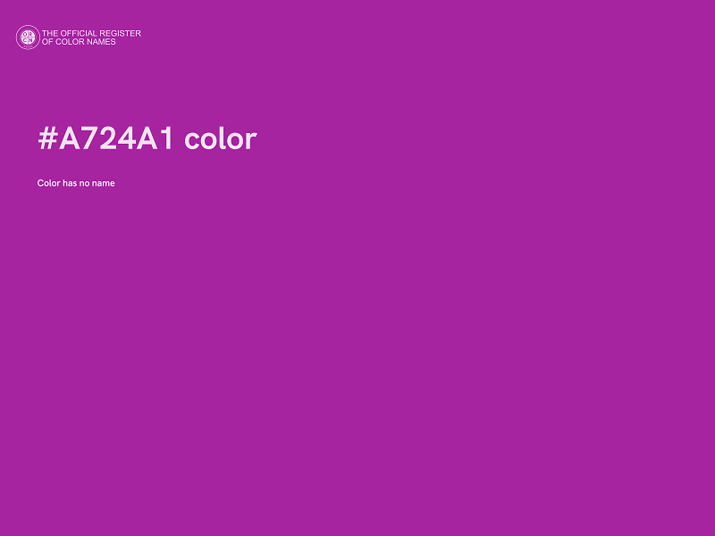 #A724A1 color image