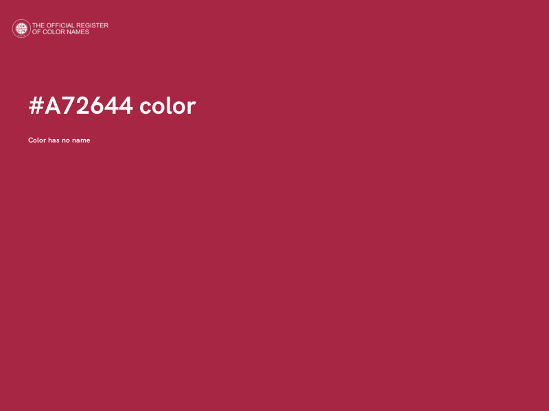#A72644 color image