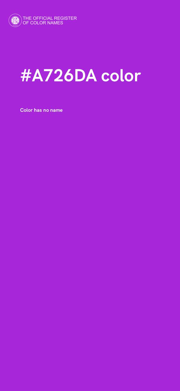 #A726DA color image