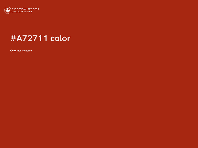 #A72711 color image