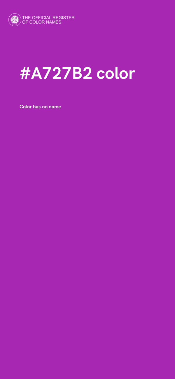 #A727B2 color image