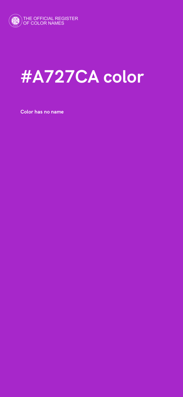 #A727CA color image