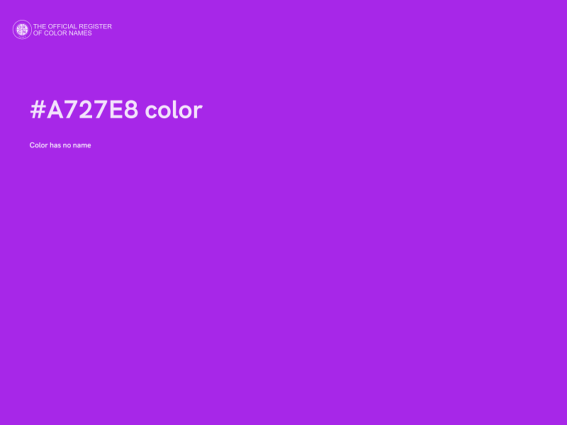 #A727E8 color image