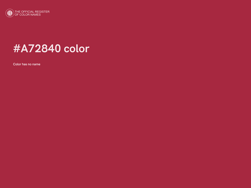 #A72840 color image